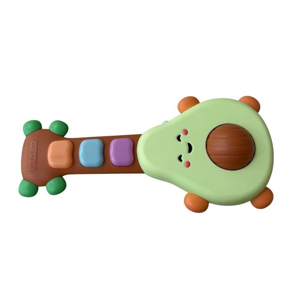 Skip Hop Avocado Rock-A-Mole Musical Guitar Baby Toddler Toy Farmstand